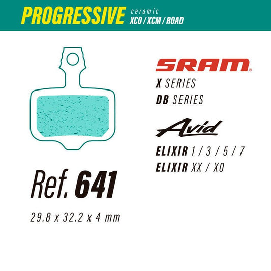 641 PASTILLAS DE FRENO LESS BRAKES PROGRESIVAS SRAM X - DB / AVID ELIXIR - The Bike Project Bnh 23