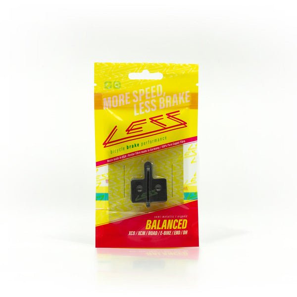 611 PASTILLAS DE FRENO LESS BRAKES EQUILIBRADAS SHIMANO DEORE / TRP HY - RD / TEKTRO AURIGA - DORADO - The Bike Project Bnh 23