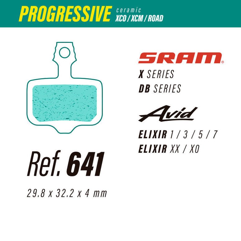 641 PASTILLAS DE FRENO LESS BRAKES PROGRESIVAS SRAM X - DB / AVID ELIXIR - The Bike Project Bnh 23