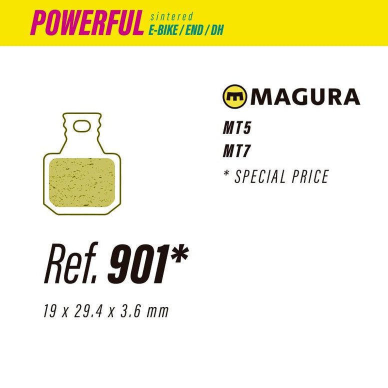 901 LESS POWERFUL BRAKE PADS MAGURA MT5 - MT7 - The Bike Project Bnh 23